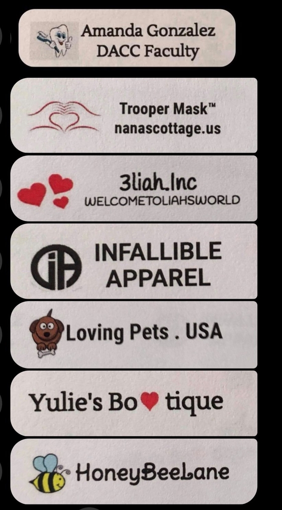 Graphic Iron On Labels